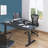 Roshina Adjustable L-Shaped Metal Base Standing Desk-1127846985