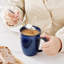 4 tasses ombrées bleu cobalt, 16 oz, grès artisanal, tasses à café à dégradé de couleurs-124942124-124942122