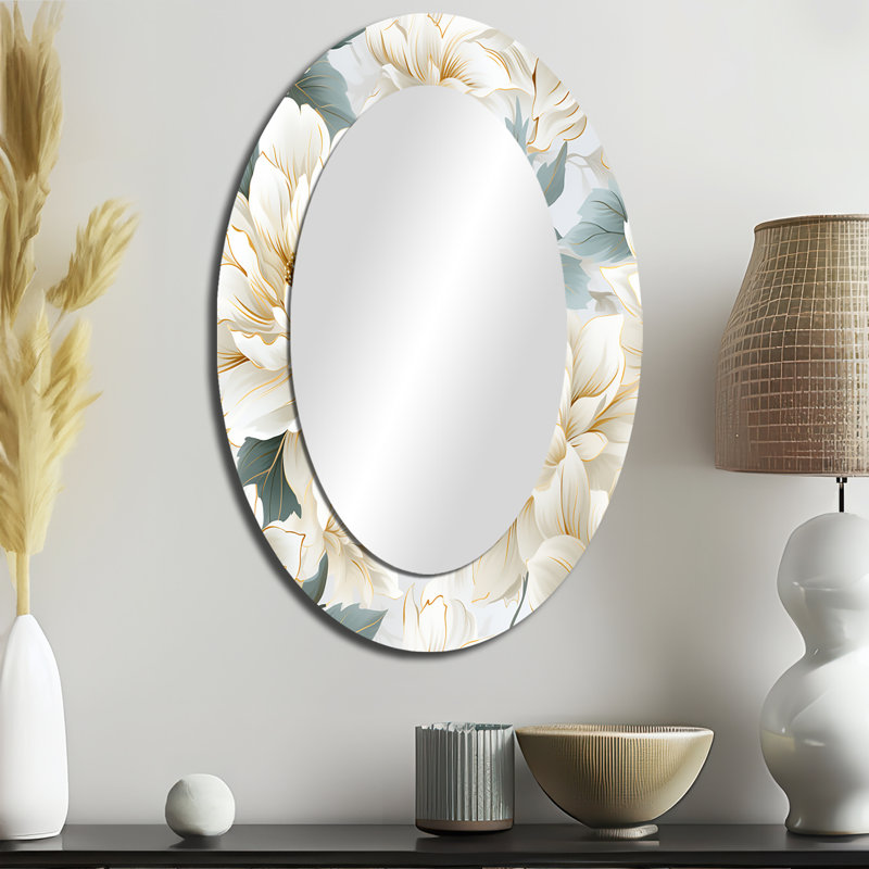 Miroir mural blanc, H 36 po x l 24 po