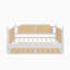 Lit de jour simple en rotin avec couchette et confort compact