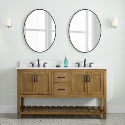 Radstock 60" Double Bathroom Vanity Set