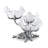 Arthur Court Designs Grape Acrylic and Aluminum Stainless Steel Fruit Bowl
