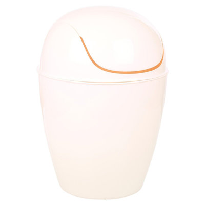 Nyzae Plastic Swing Top Kitchen Trash Can - 3.17L
