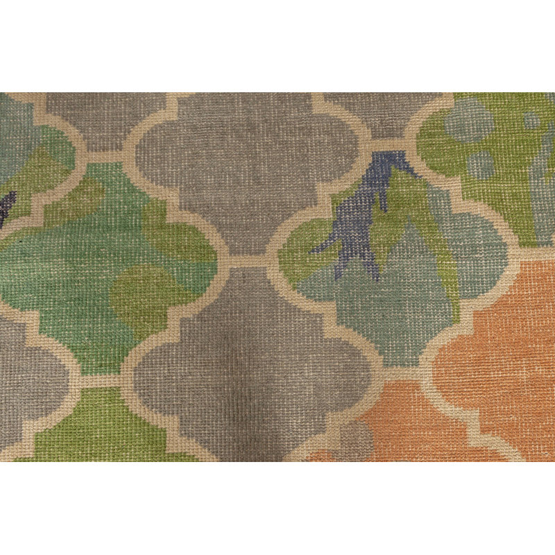 Modern One-of-a-Kind Rectangle 9' X 12' Hand Knotted Area Rug