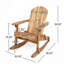 Chaise berçante, chaise berçante Adirondack Malibu