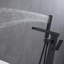Robinet de baignoire noir mat à poignée simple