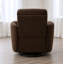 Fauteuil inclinable manuel pivotant avec tissu doux et coussins traversins Valmor-116161979