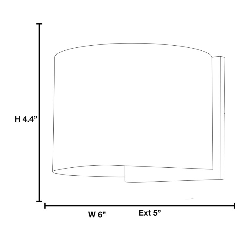 Royston Aluminum Wall Light, White