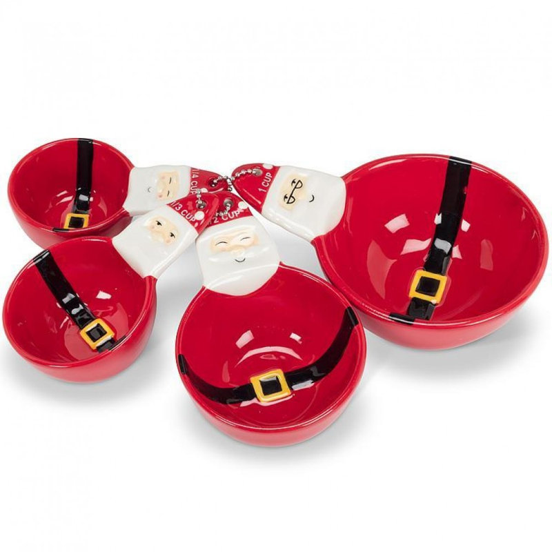 Tasses à mesurer Père Noël. Ensemble de 4