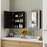 Armoire de salle de bain rectangulaire 2 PCS