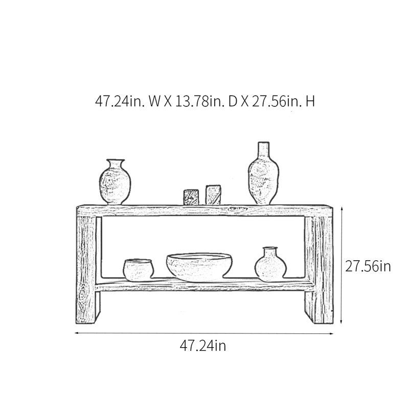 Retro Minimalist Console Table