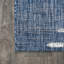 Tapis d'intérieur / extérieur bleu / ivoire à rayures berbères Grundy-620481272