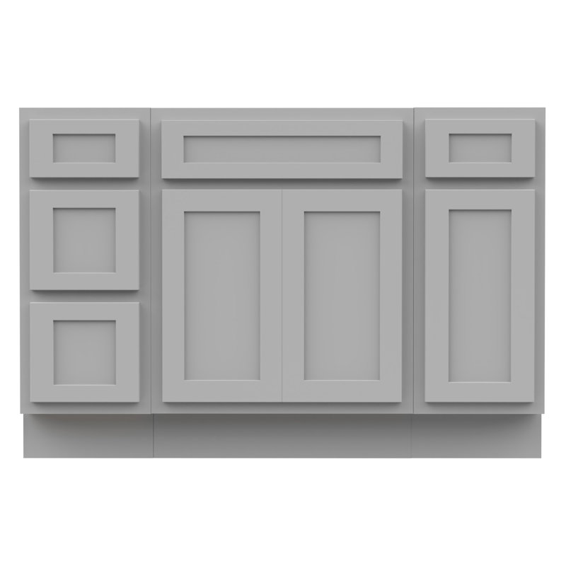 48" Single Bathroom Vanity Base Only, Gray