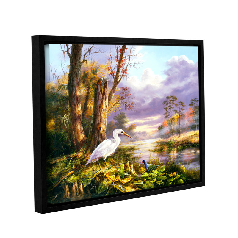 « floride », reproduction d’art encadrée, H 24 po x l 32 po x P 2 po
