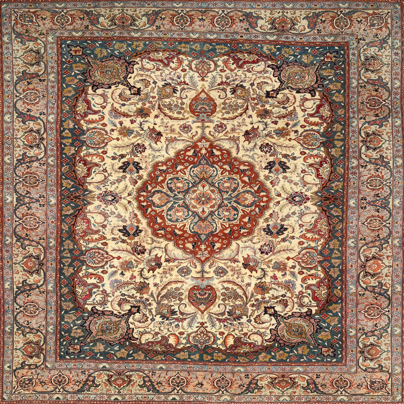 Oriental Indoor Rug, Round 3'