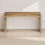 Console en bois, table d'appoint à dossier en bois de 62 po de longueur x 31 po de hauteur, bureau d'entrée pour le couloir et l'entrée