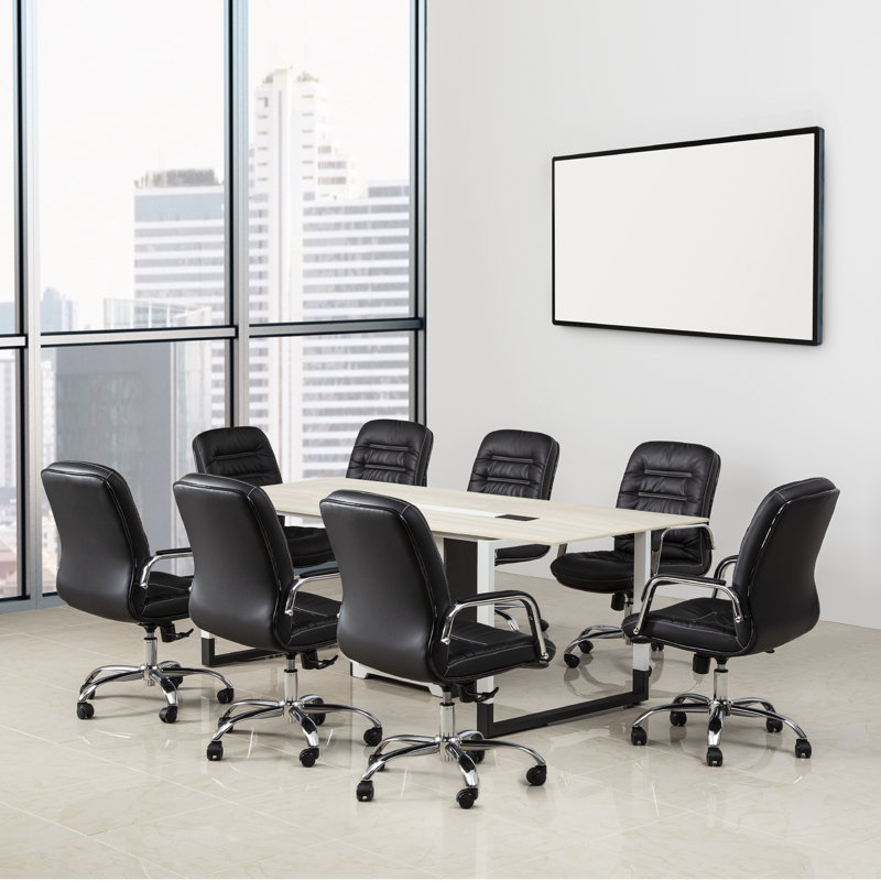 Ensemble de table / chaise de réunion pour 8, Beige
