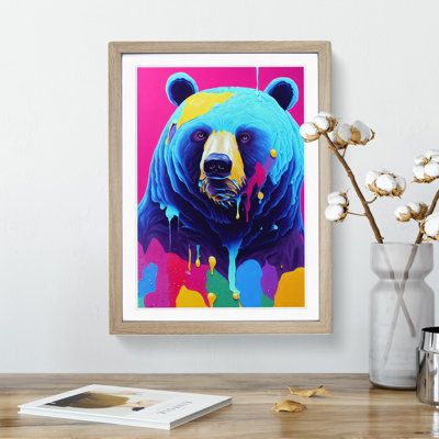 Colourful Bear No.4 - Wall Art
