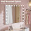 Miroir de salle de bain avec lumières