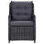 Ensemble de salle à manger rectangulaire pour 4 personnes avec coussins-63821201