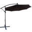 Parasol de patio à énergie solaire 10 pi - écoénergétique, 8 nervures pour cour de jardin avec auvent à lumière protégée, piscine
