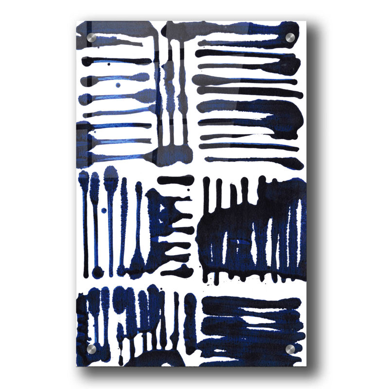 "Indigo Stripes II" par Jodi Fuchs, H 36 po x l 24 po x P 0,2 po
