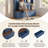 55.9”W 4-in-1 Entryway Hall Tree, Multi-Functional Mudroom Coat Rack with 2 Large Storage Drawers, 6 Aluminum Hooks, Open Top Compartments & Anti-Tipping Device, MDF & Particleboard Entryway Organizer for Hallway Living Room-129606710
