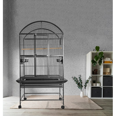 Large Dome Top Cage Black