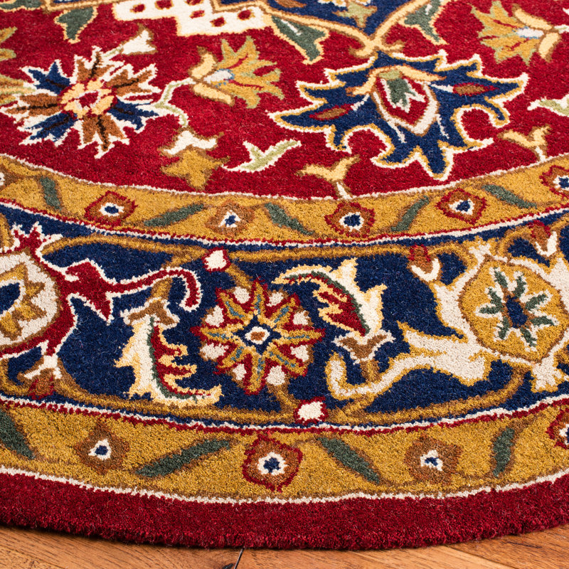 Alger Classic Hand Tufted Wool Oriental Rug, Round 3'6"