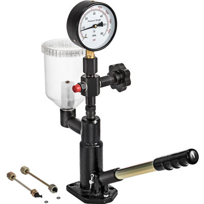 Mophorn 400Bar 6000PSI Diesel Fuel Injector Tester Diesel Injector Nozzle Tester with Dual Scale Gauge to Adjust Injector Nozzle Pressure and Testing Diesel Injector Nozzle Pop Pressure Tester