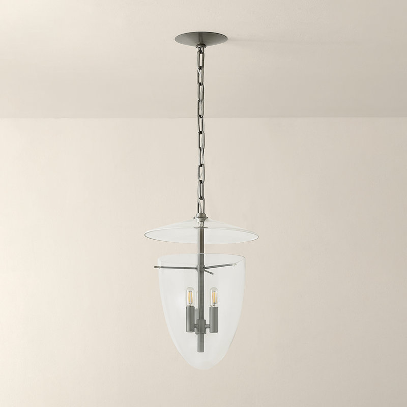 Troy Lighting Tully Lantern, 72" H x 13.5" W x 13.5" D, Natural, 3 Lights