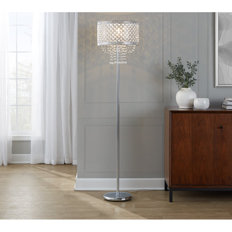 Droplets Sleek 60" Metal Floor Lamp