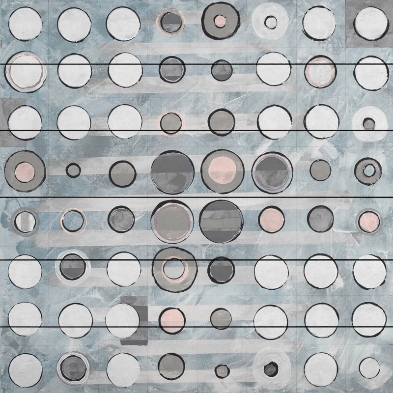 «Uplifting Dots», impression sur bois, H 18 po x l 18 po x P 1,5 po