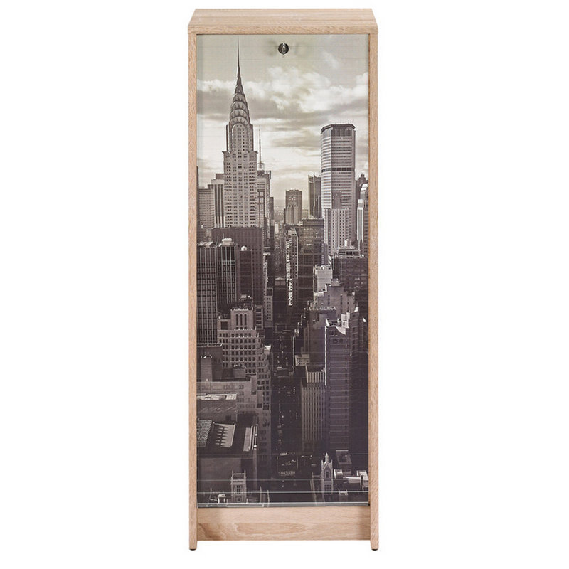 Gratiana 1 -Door 5 -Shelf, Oak