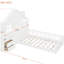 Lit simple blanc avec fenêtre, tiroirs, douilles et tablette avec rangement de tiroir, étagère d'interface-910748568