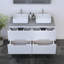 Meuble-lavabo double 47,2 po avec plateau Kashden-361250002