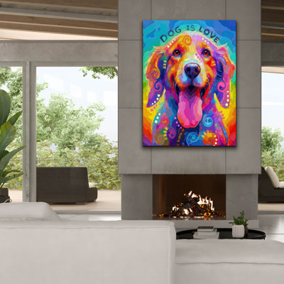 Epic Graffiti 'Bursting With Love' by Dean Russo Canvas Wall Art