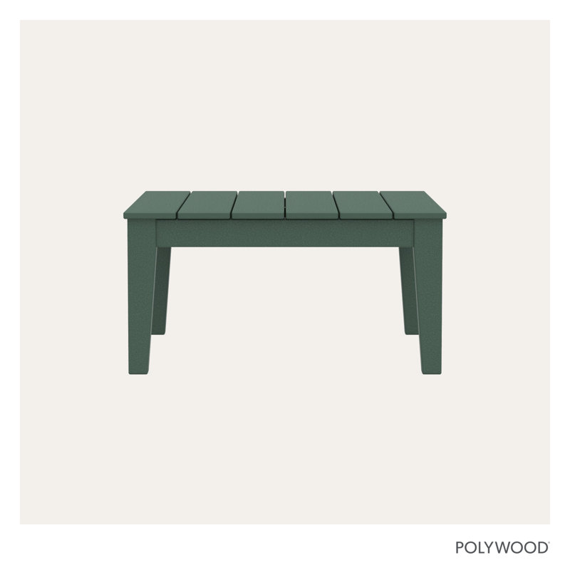POLYWOOD Newport 36" Conversation Table, Green