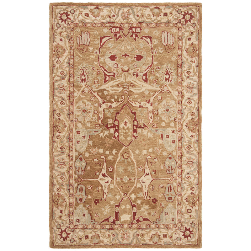 Tapis oriental en laine touffeté à la main Tingley, Rectangle de 5 pi x 8 pi