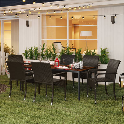 Stacking Patio Dining Armchair