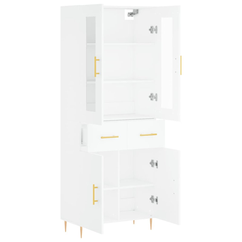 Motour 69.5cm Wide Highboard, White