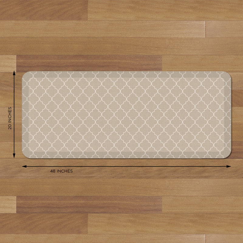 Tapis anti-fatigue, Kaki, Rectangle 1 pi 8 po x 4 pi