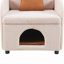 Fauteuil rembourré avec coussin lombaire