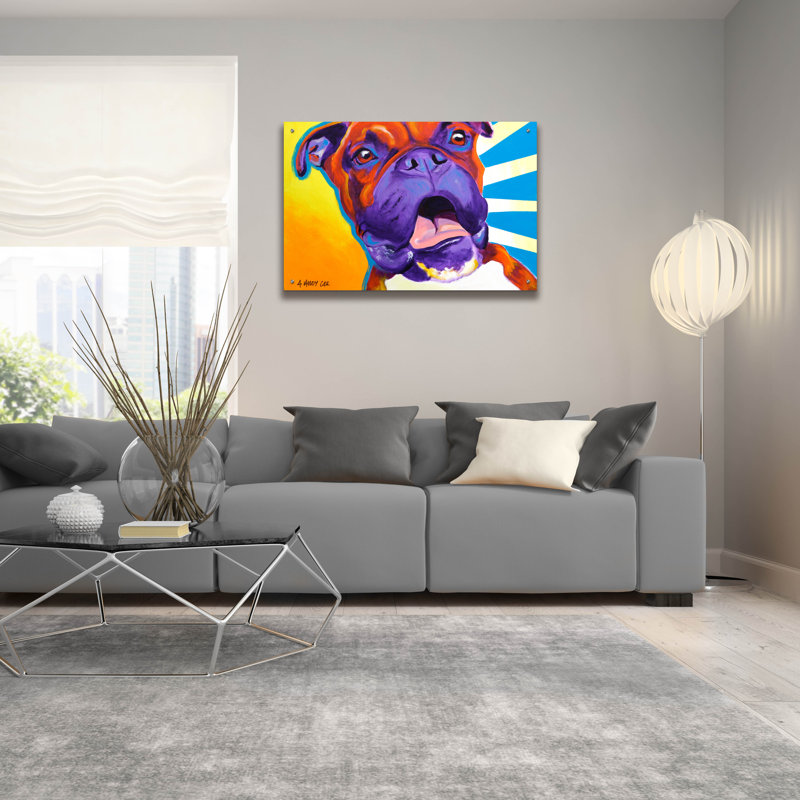 «Boxer - Chance» par Dawg Painter, H 24 po x l 36 po x P 0,2 po