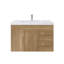 Ensemble de meuble-lavabo mural simple 35 po Blandon-1611469764