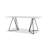Glass Top Metal Base Dining Table-87462140