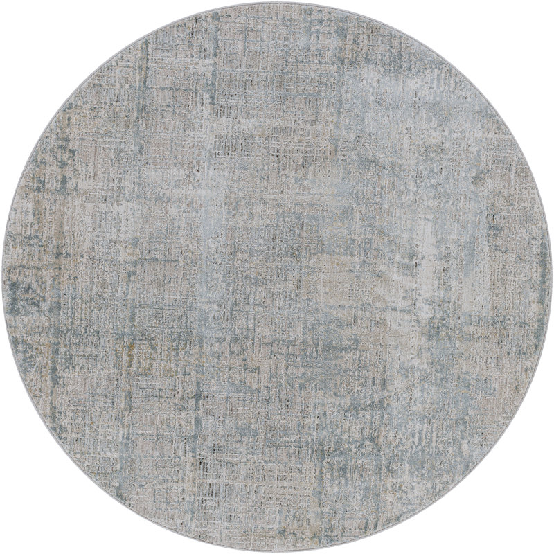 Banta Abstract Indoor Rug, Round 8'