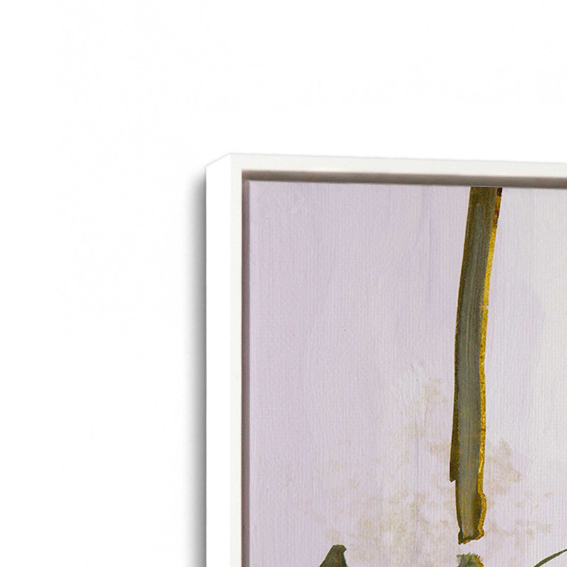 Blush Bamboo Breeze, ensemble de 2 impressions, 20 po x 20 po, Toile avec cadre, Opaque White