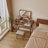 Solid Wood Makeup Vanity, Detachable Mirror, Adjustable Lighting, Equipped with Three Drawers-107934571-131238107