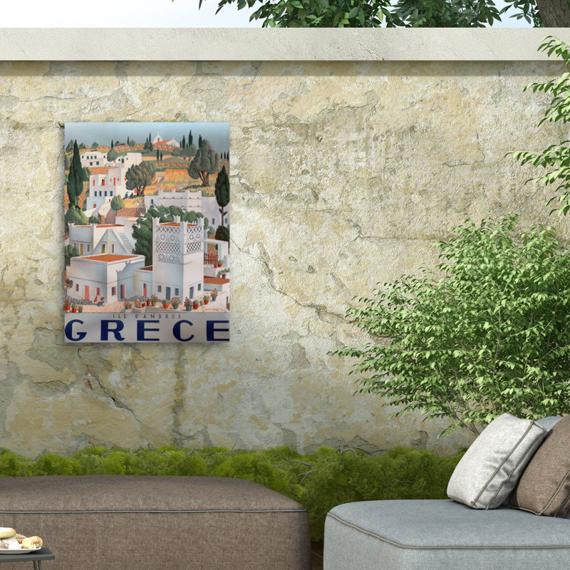 Marcus, Jules, île d'Andros, Grèce, toile extérieure, H 18 po x l 24 po